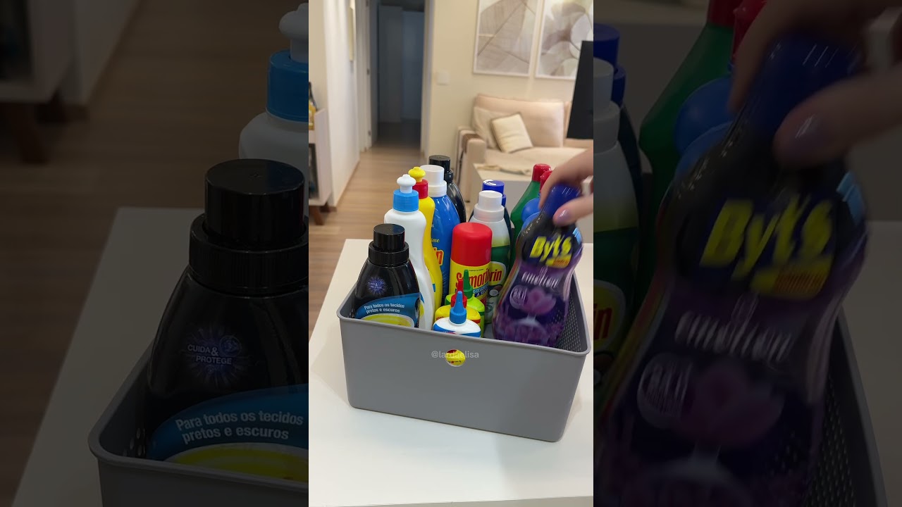 Organizando o arm&aacute;rio da lavanderia 🥰 #vidadedonadecasa #donadecasablogueira #limpeza