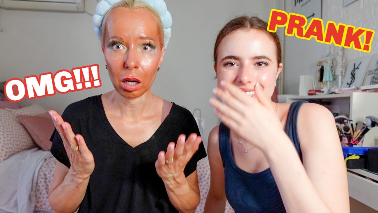 PRANK NA MAMKU!!! krásně jsem jí nalíčila 😱