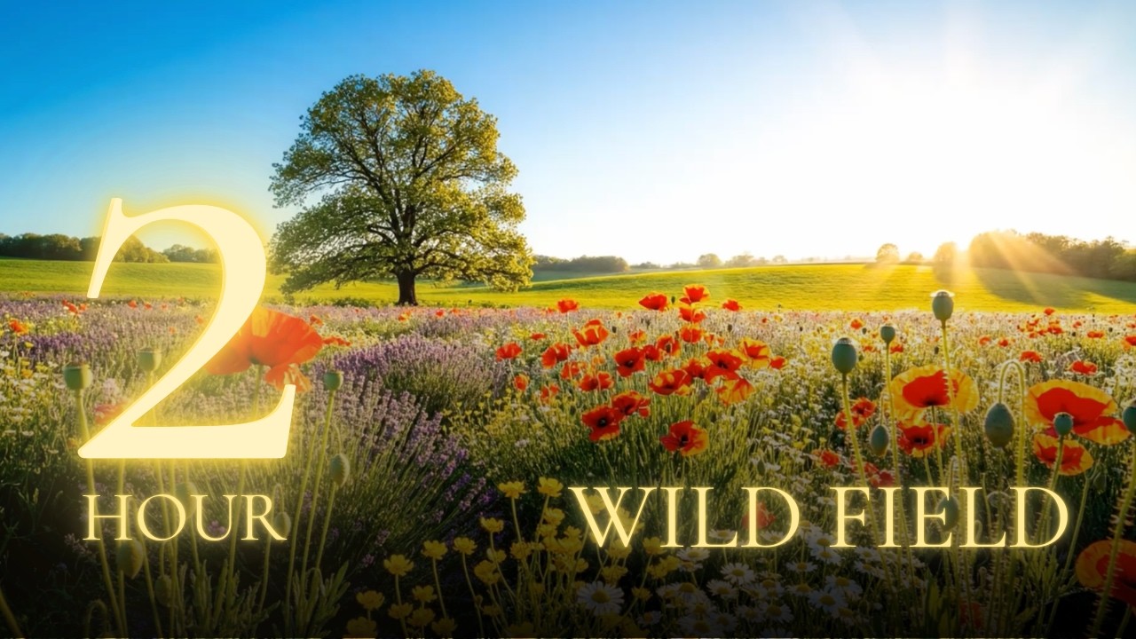 Wildflower Sunset — Birdsong & Nature Sounds for Study & Relaxation | 2 Hours