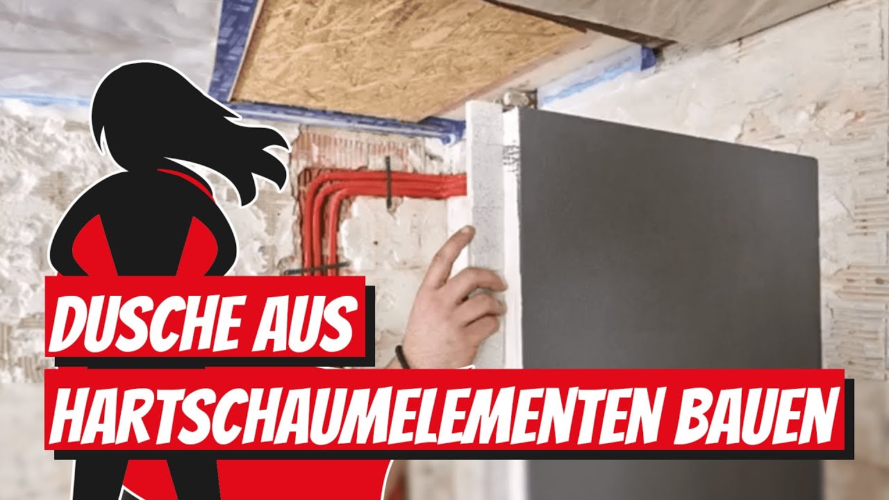 Dusche aus Hartschaumelementen bauen | Bauhelden