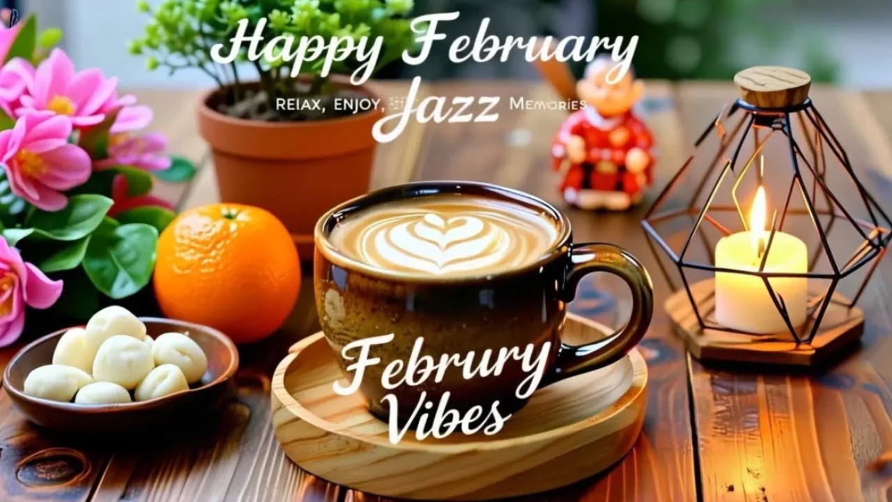 Happy February Jazz Café ☕ Positive Winter Morning Jazz, Smooth Bossa Nova for Relaxing & Working