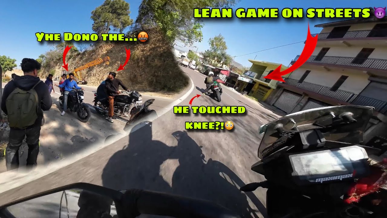LEAN GAME ON STREETS😈 | YE DONO THE🤬| KTM 250 Adventure POV 🔥