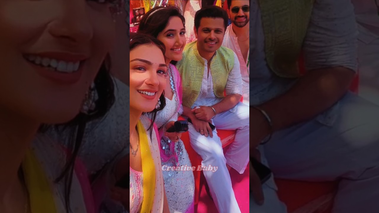 Colors Tv Shows Holi Celebration🥰 Megha Pari & Suman Together #holi #meghabarsenge #happyholi #short
