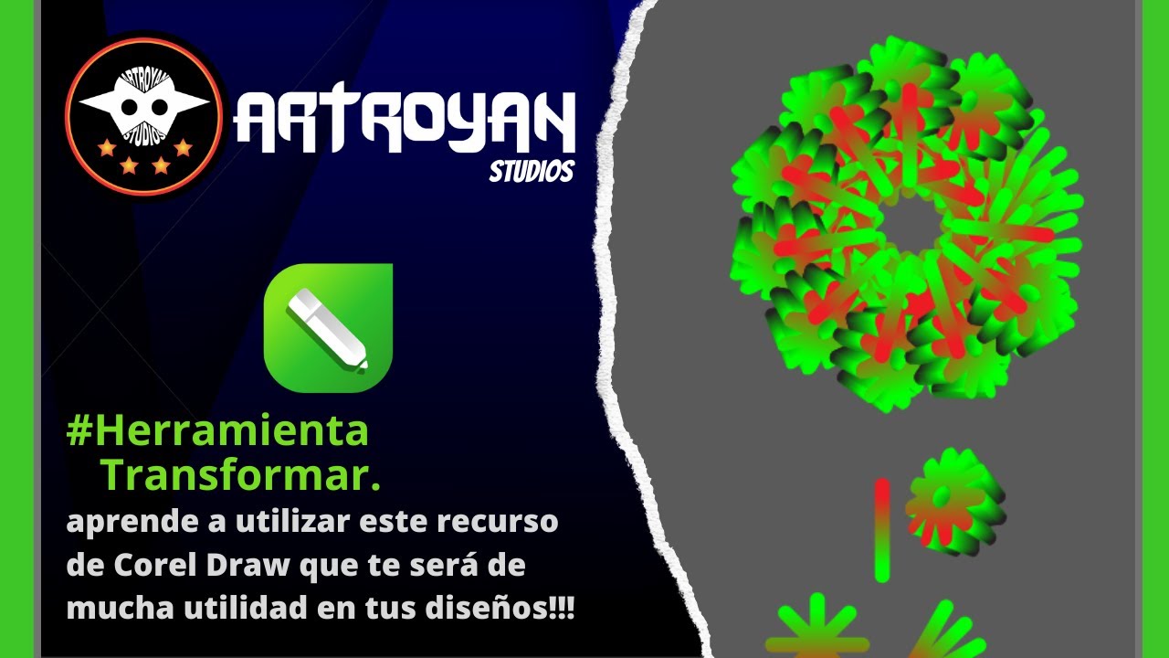 #coreldraw : Herramienta TRANSFORMAR. Fácil y Rápido!!!