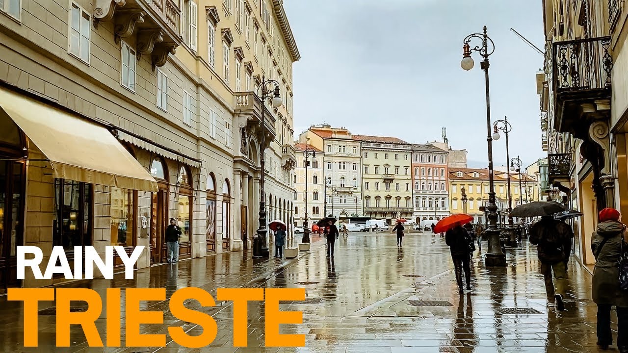 Rainy Walk in Trieste, Italy That Feels Like a Movie