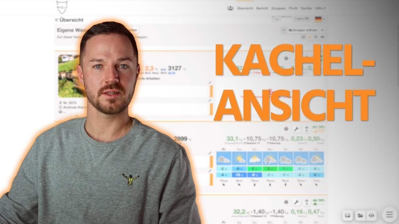 Die Kachelansicht der Wolf Waagen Software