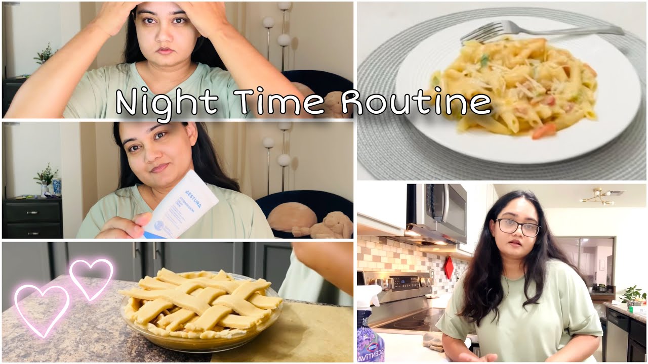My Productive Night Routine | Baking Apple Pie + Selfcare + Kdrama Vibes 