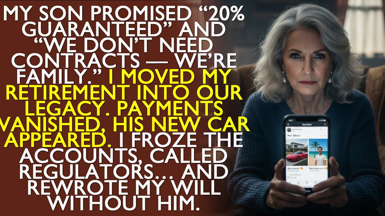 My Son Promised Me “20% Guaranteed” — Then I Saw Where My Retirement Went…