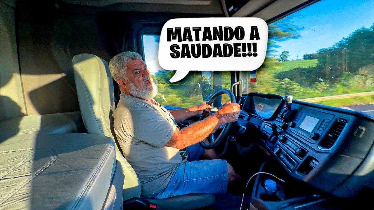 MEU PAI MATANDO A SAUDADE DA ESTRADA 😍 SCANIA NA RODAGEM