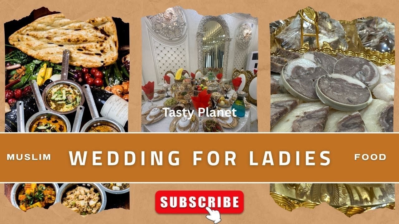 Wedding for Ladies only| ASMR | Halal food
