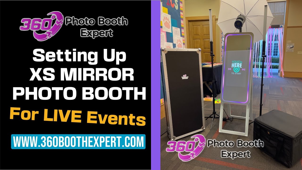 Зеркальная фотобудка, установленная 360PhotoBoothExpert.com
