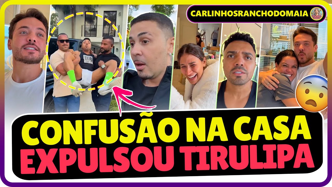 ROLOU CONFUSÃ NA FRENTE DA CASA DE CARLINHOS MAIA QUANDO TIRULIPA E WESLEY CHEGARAM 😨😮🌻