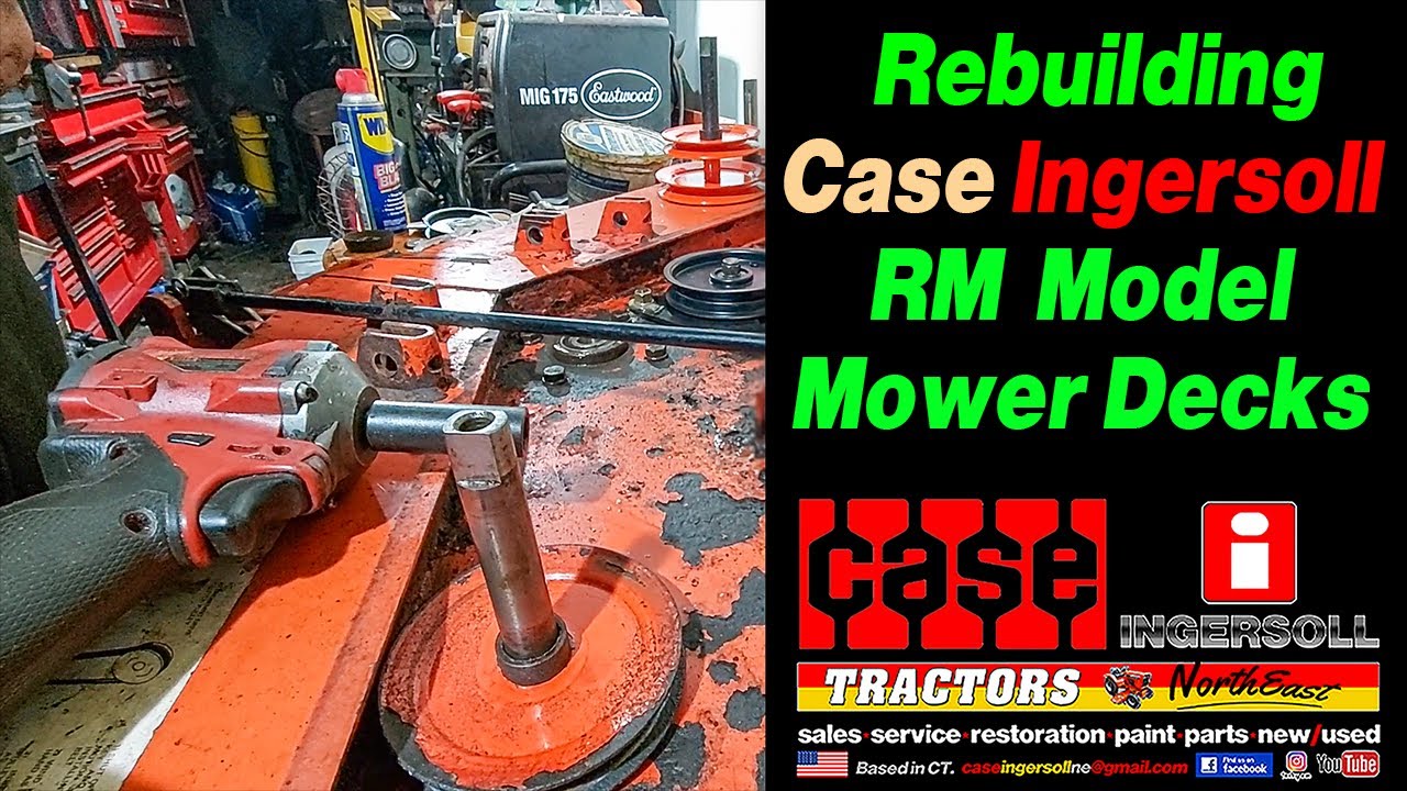 How To Rebuild Case Ingersoll RM Model Mower Decks.