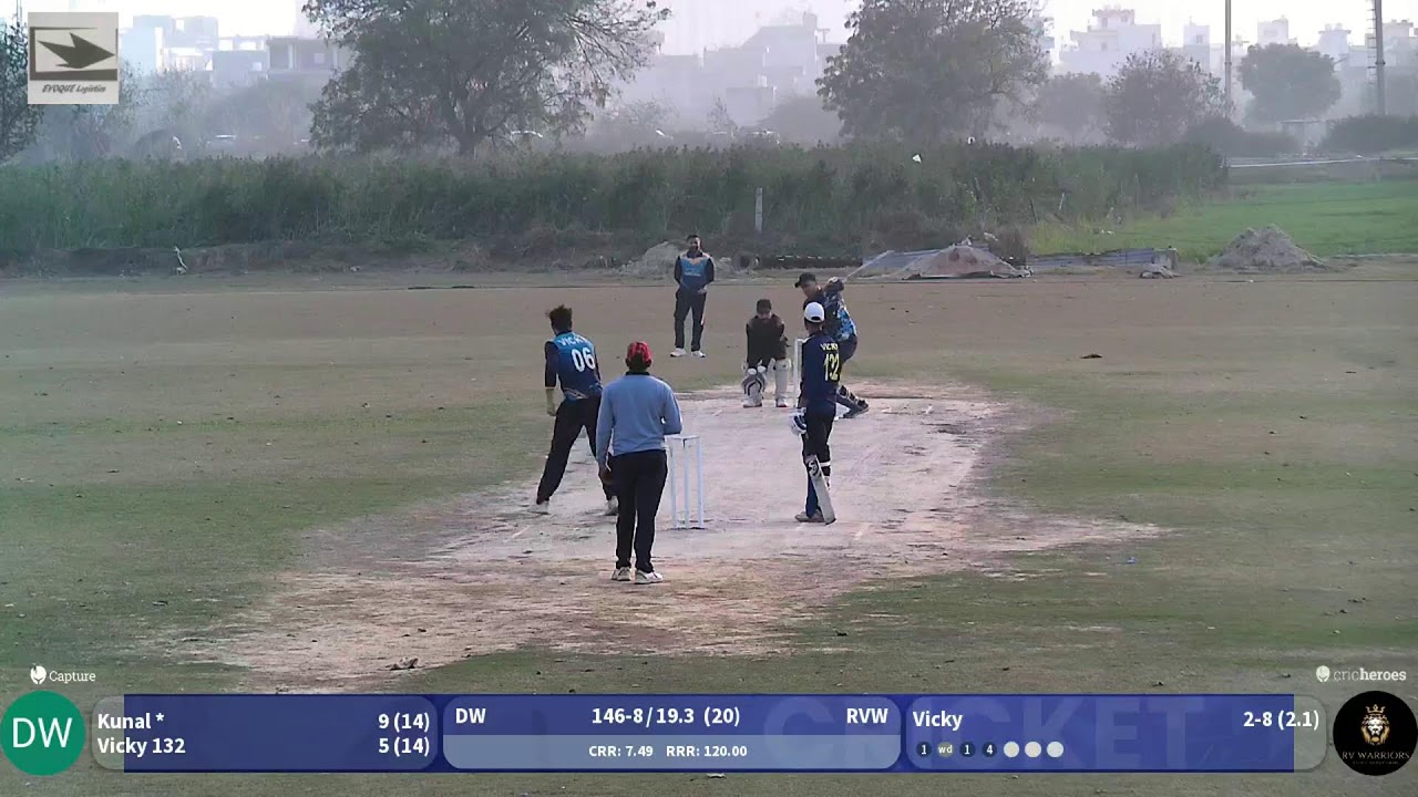 Ram Vatika Warriors vs Delhi Warriors live cricket match | 07-Feb-26 02:13 PM 20 live - RSCG SATURD