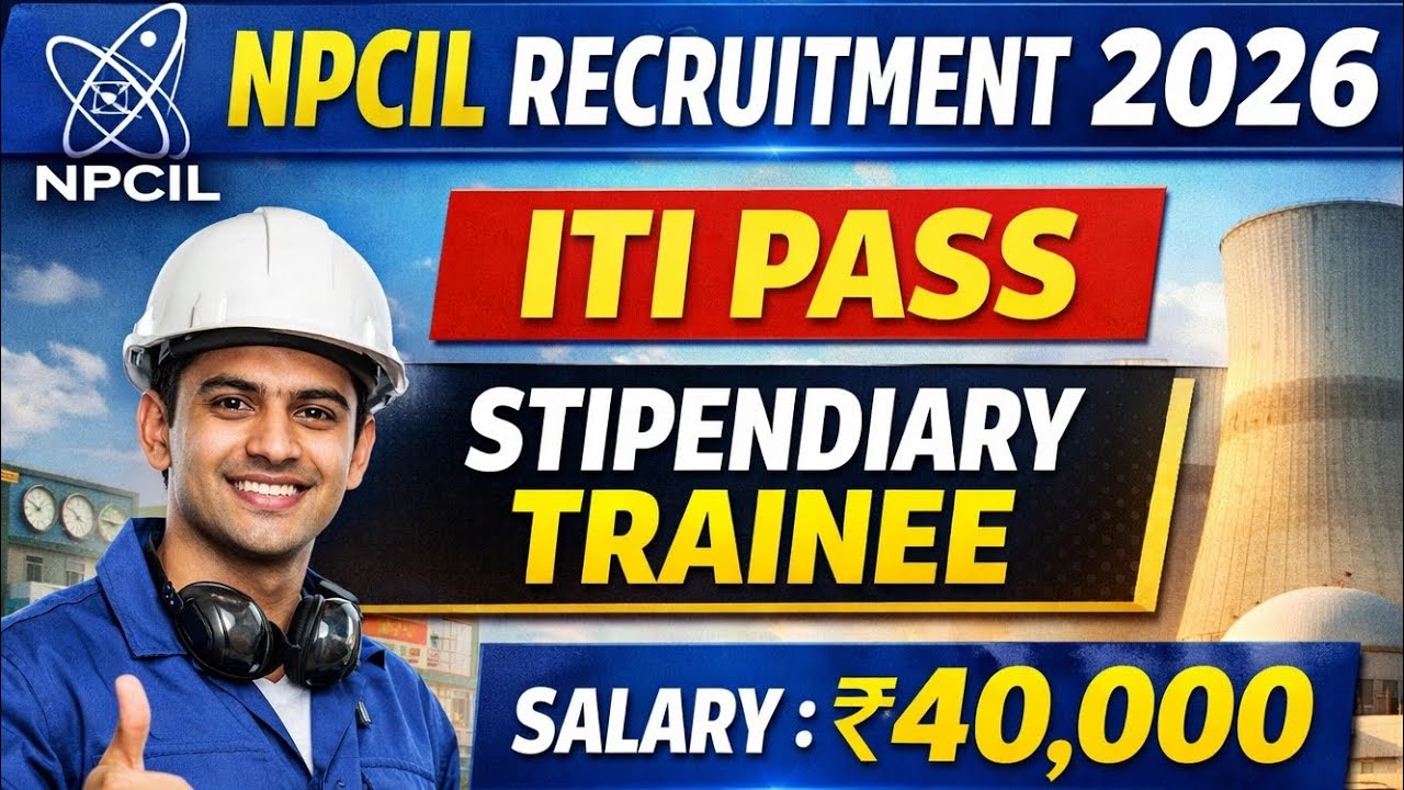 NPCIL Tarapur Recruitment 2026 Out #itijobs NPCIL Permanent Recruitment 2026 #iti #NPCIL
