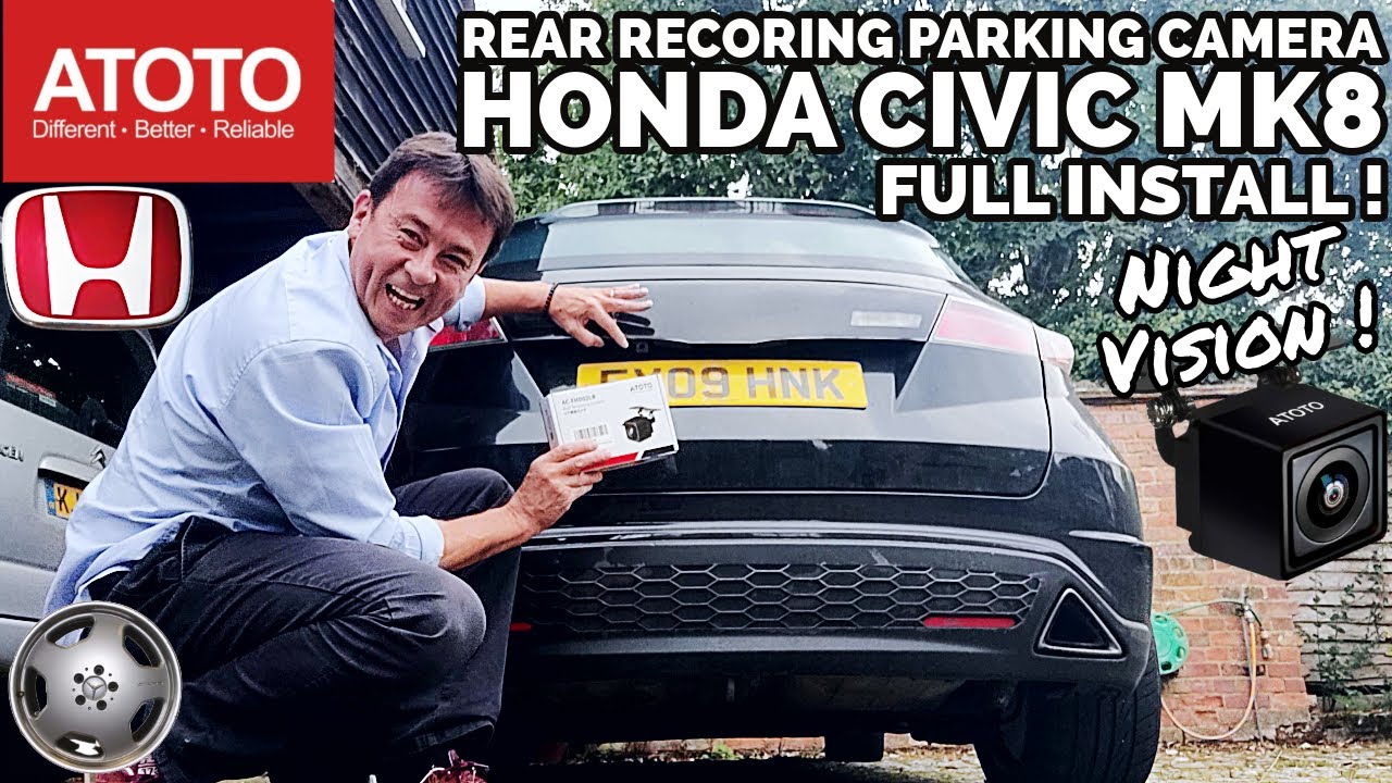 ATOTO Rear DVR Parking Reverse Cam Night Vision - Honda Civic MK8 - No Need For Parking Sensors!