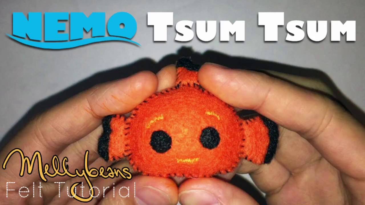 Finding Nemo: Nemo Tsum Tsum | Mellybeans | Felt Tutorial