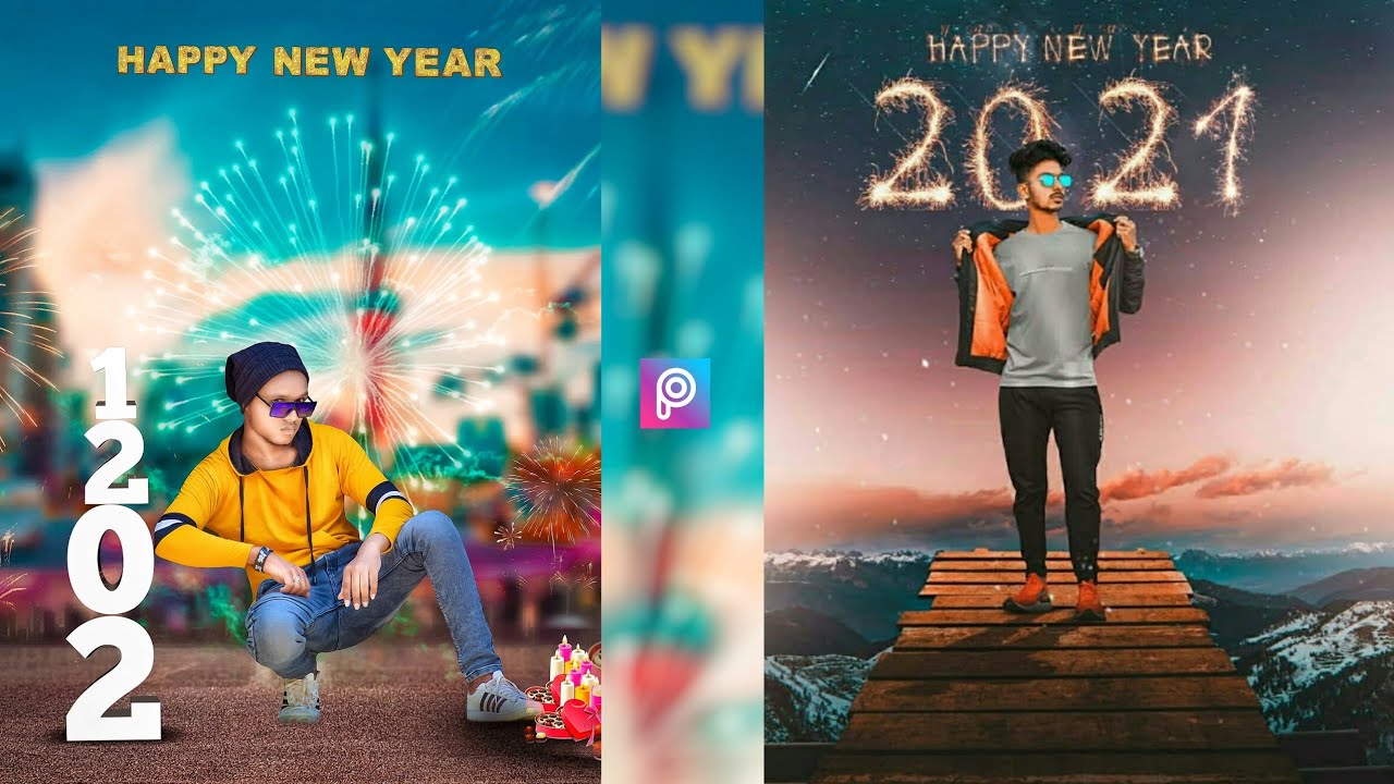 Happy New Year Photo Editing 2021 | manipulation photo editing 2021 in picsart - kr editing