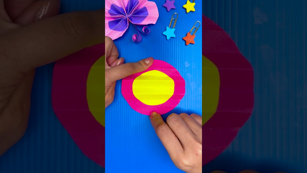 Colorful Paper Butterfly Craft! 🦋🎨 #craft #kids