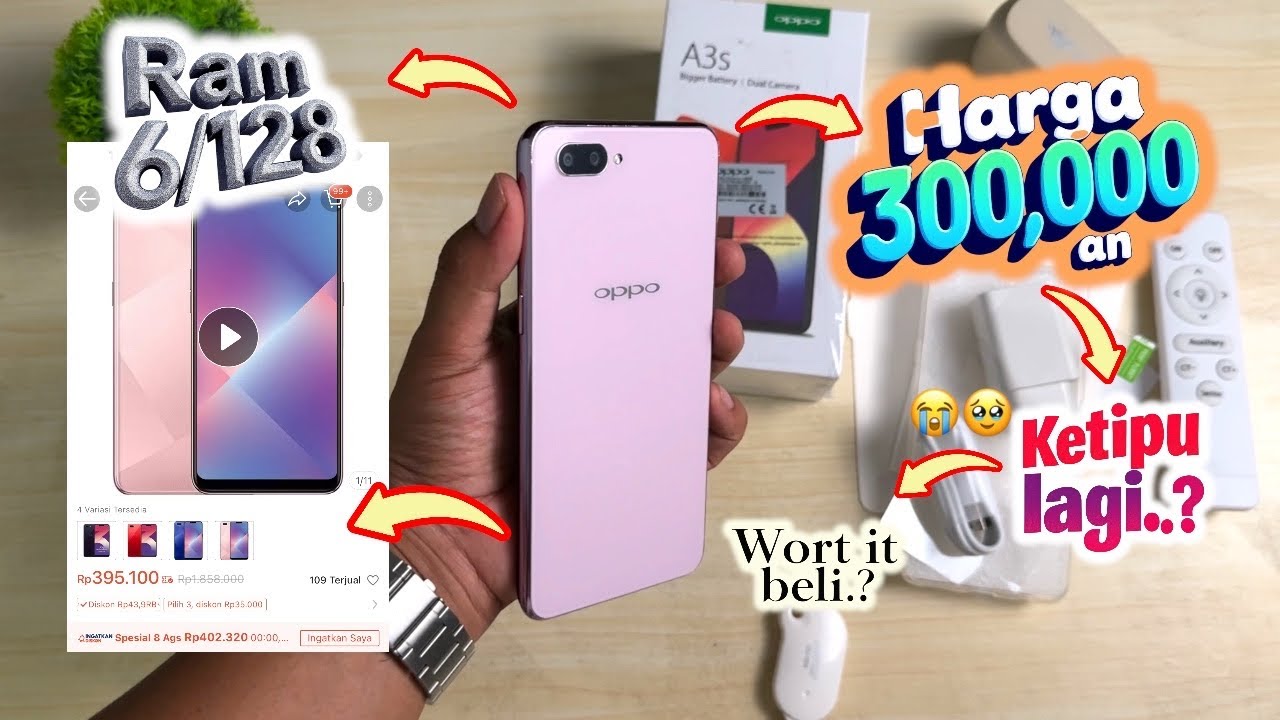 NEKAT COD ‼️Oppo 300k ram 6/128 gila speknya ternyata😭😭
