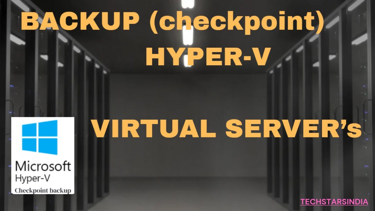 How to take a backup of virtual machines (VM) from a Hyper-V server using checkpoints #Checkpoint