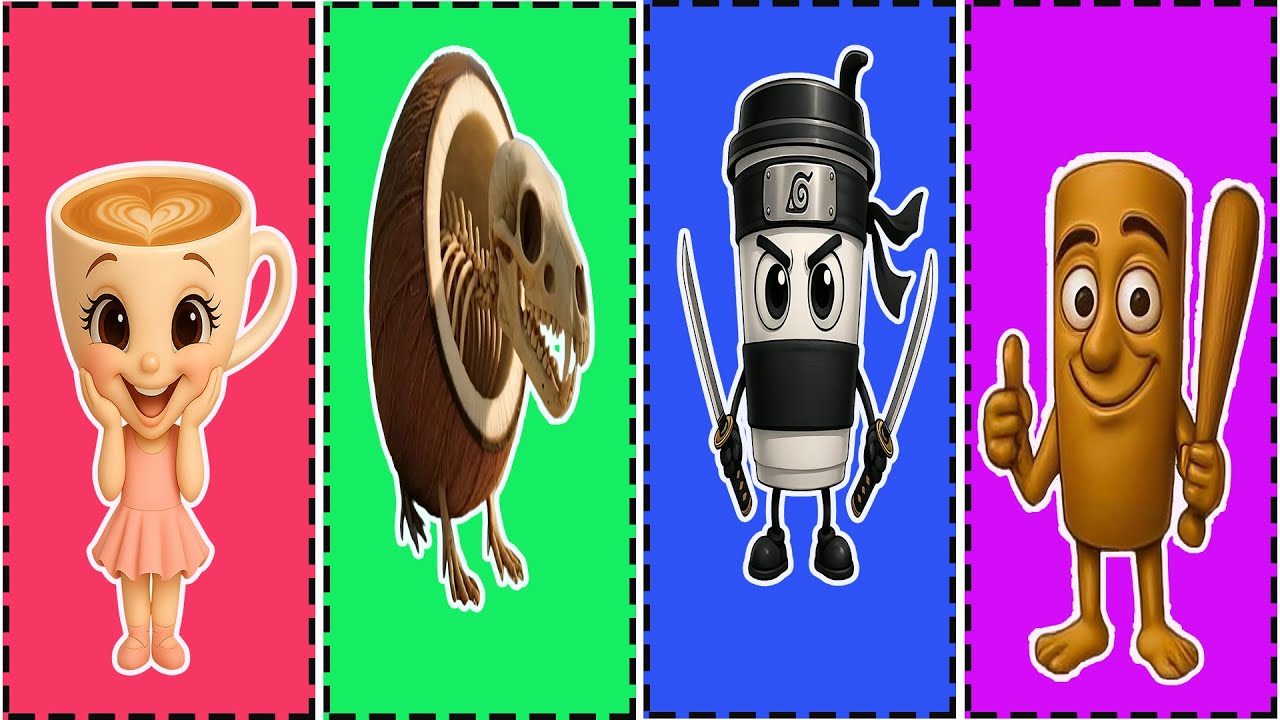 Guess the Characters: Ballerina Cappuccina, Tung Tung Tung Sahur, Cappuccino Assassino | Viral Edit