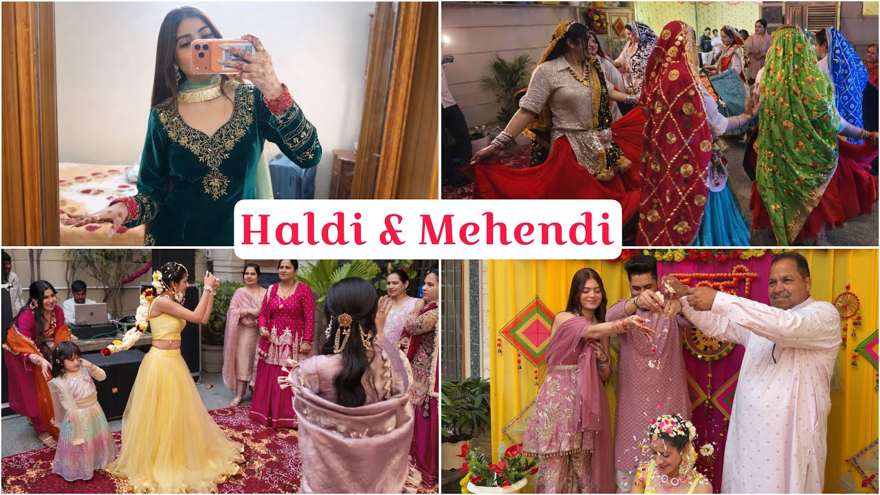 Haladi & Mehendi Vlog | Outfits, Dance & Celebration | Shilpa Chaudhary 