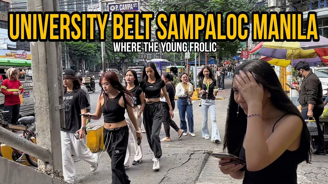 UNIVERSITY BELT SAMPALOC MANILA PHILIPPINES Walking Tour | Daily Real Life Scene!