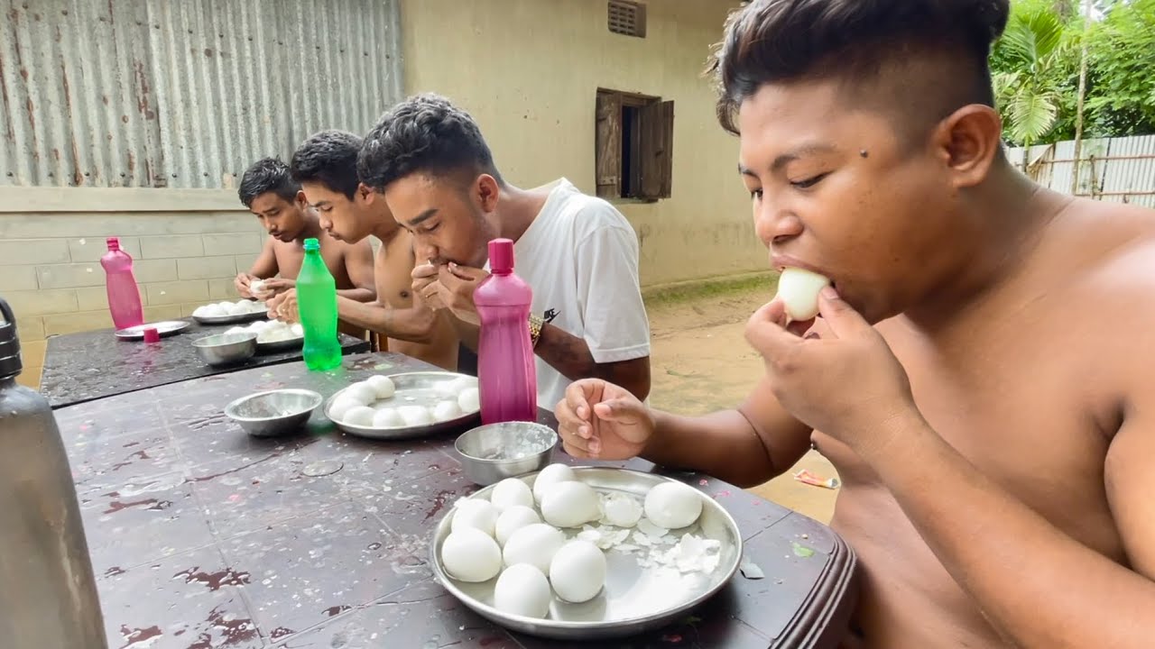 Boil egg 🥚 eating challenge