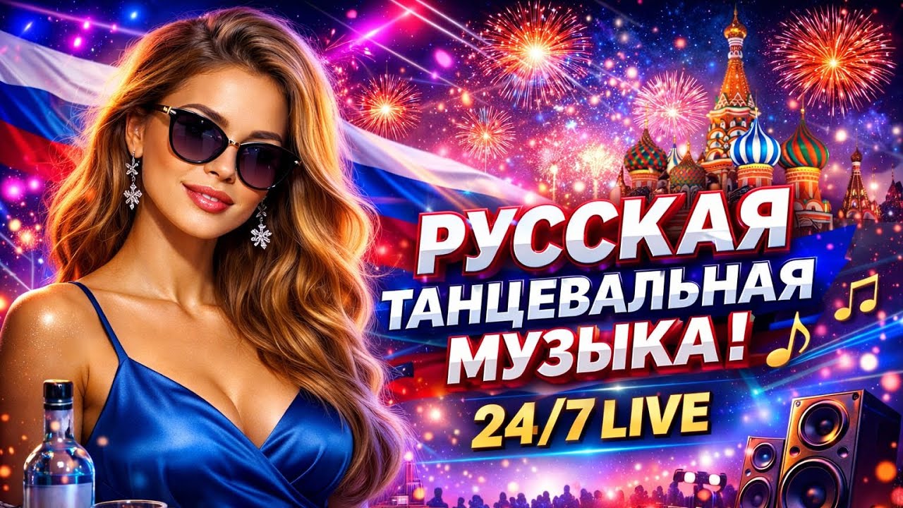 🎶 24/7 LIVE — Русская Танцевальная Музыка - New Russian Dance Music - Russische Musik - Best Mix
