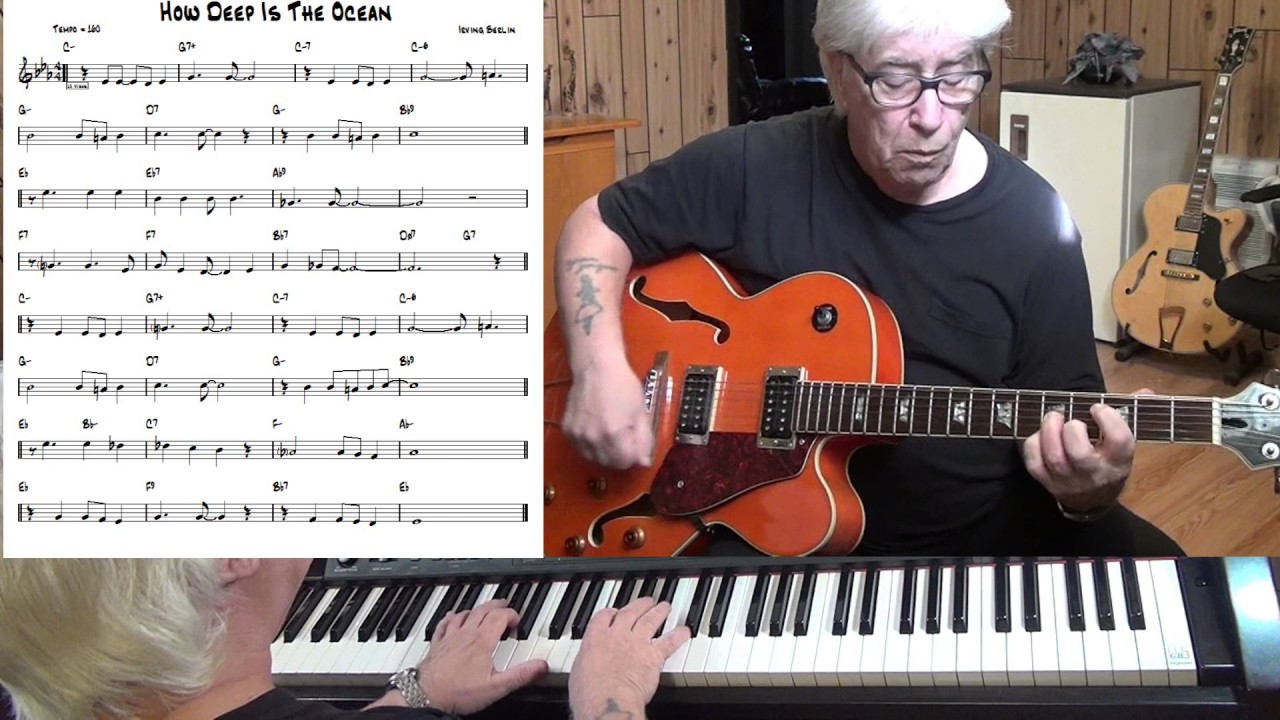 How Deep Is The Ocean - Jazz guitar & piano cover ( Irving Berlin )