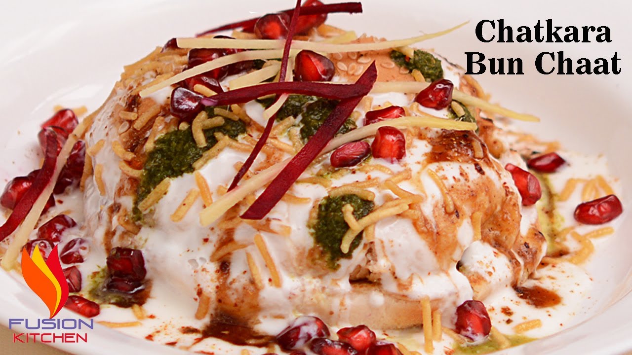 Chatkara Bun Chaat | Chatpati Bun Chaat | Masala Bun | Burger Bun | Chaat Recipe By Fusion Kitchen