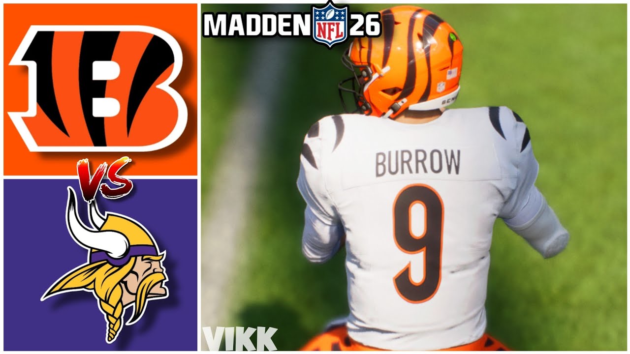 Bengals vs Vikings Week 3 Simulation (Madden 26)