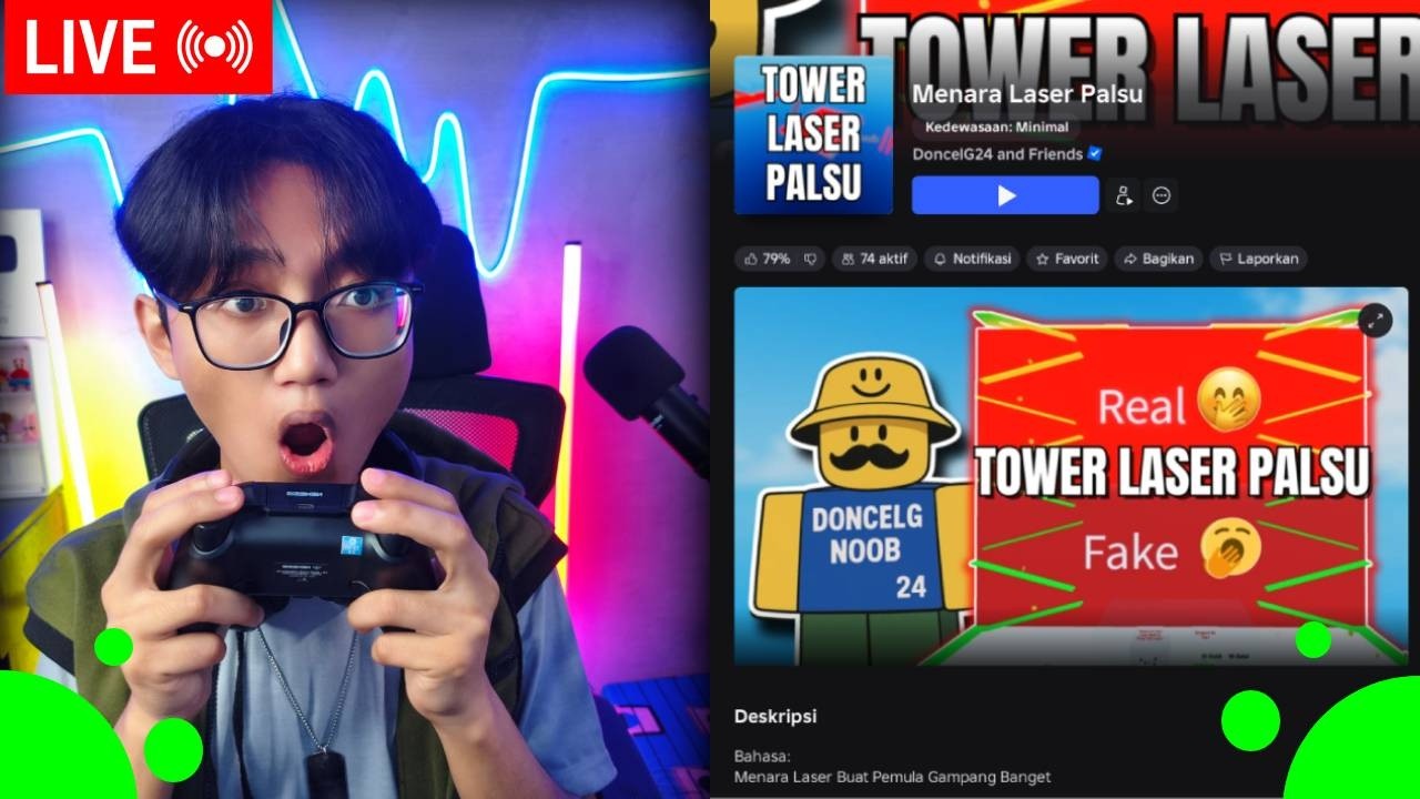 🔴 LIVE | Jangan Mau Percaya Sama Tower Ini Guys!!!  #robloxindonesia  #ghifamusnfx #shorts