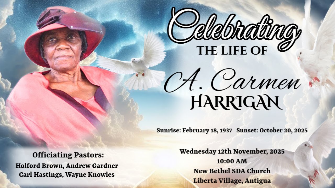 Celebrating the life of Mrs. A. Carmen Harrigan || New Bethel SDA Church || November 12th @ 10:00 AM