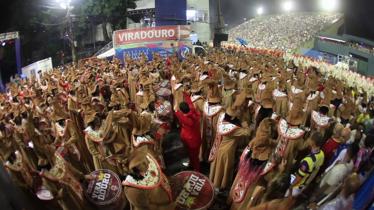 Viradouro carnaval 2019 - esquenta e largada (Bateria) HD