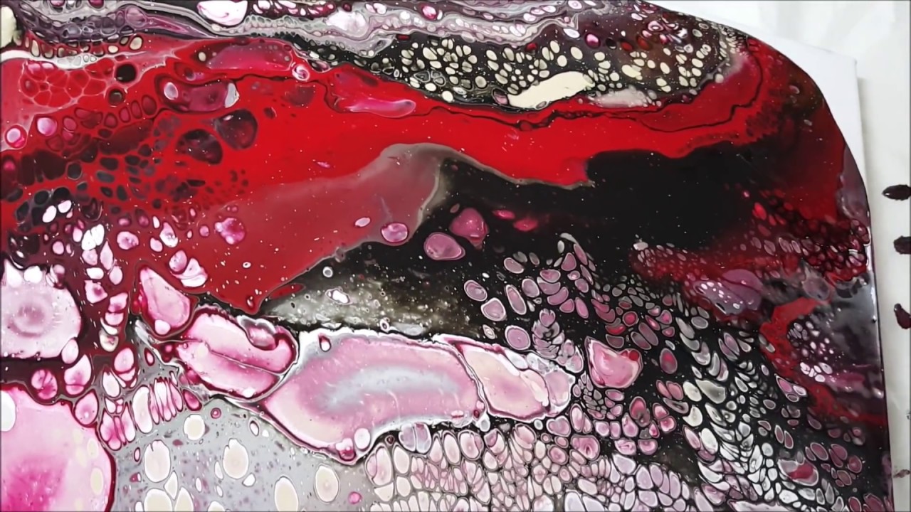 13 Acrylic Dirty Pour - Fire and Brimstone