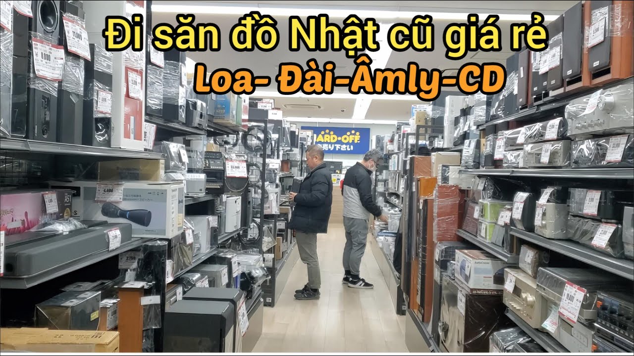 Cửa hàng đồ cũ HardOff của Nhật,Dàn âm thanh Sony đài orion,đầu đĩa than,Loa cột A&R
