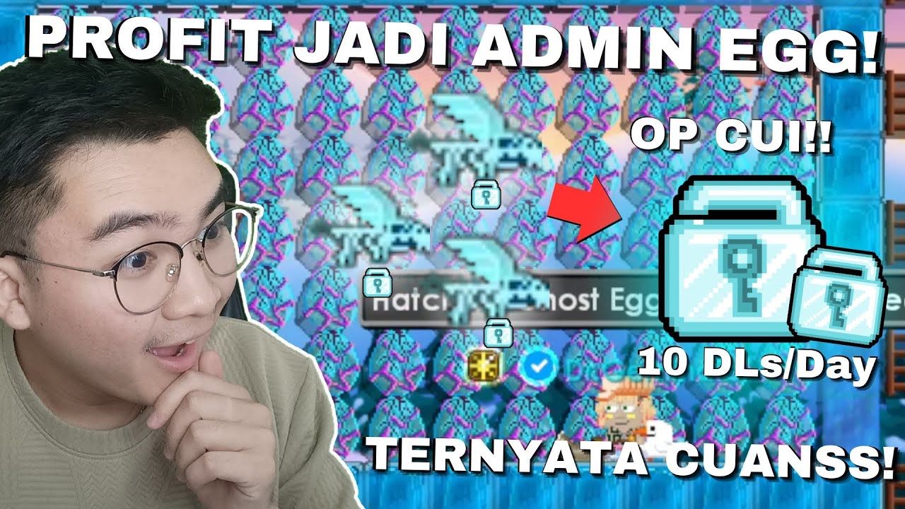 JADI ADMIN EGG TERNYATA SEPROFIT INI!! MANTAP CUI!! | Growtopia Profit 2025