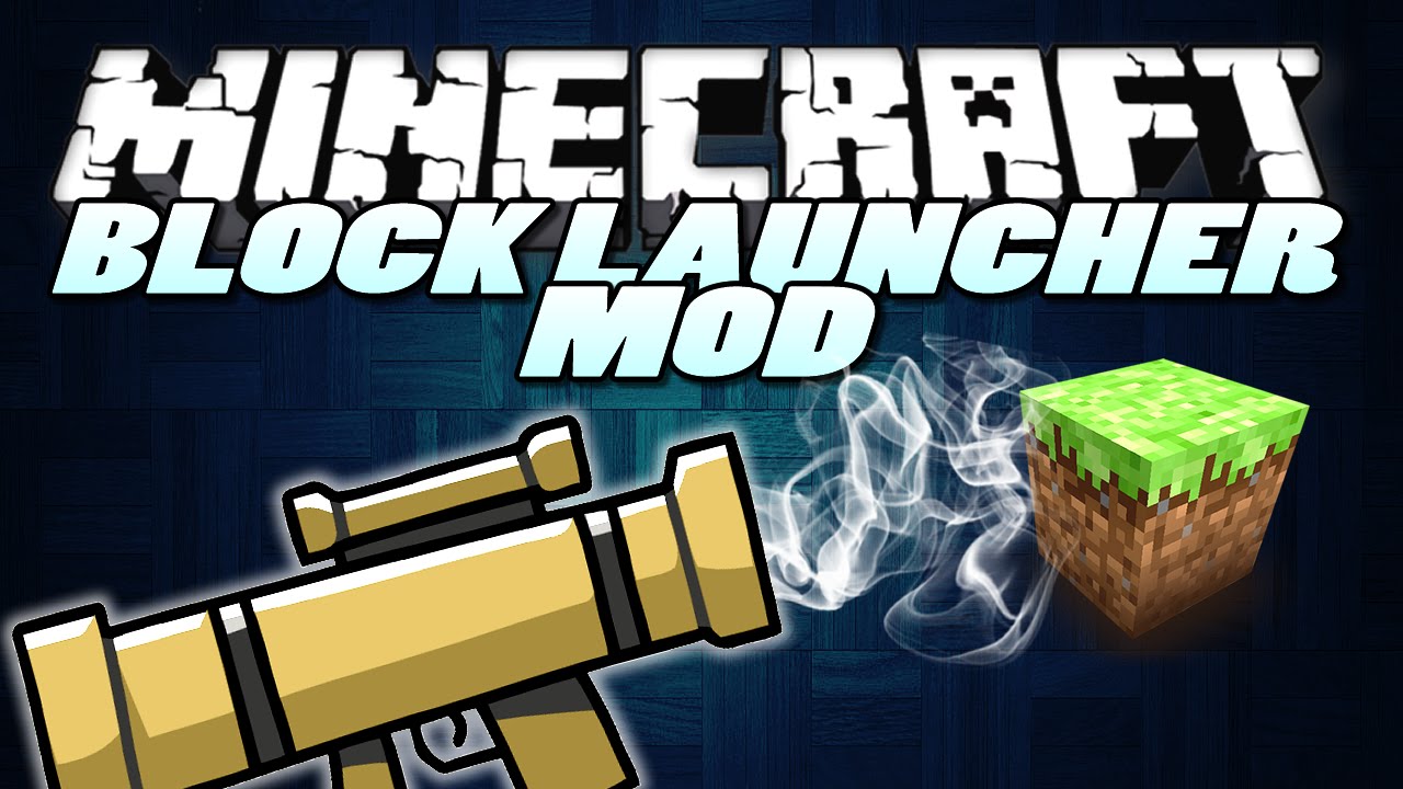 Minecraft Mods | BLOCK LAUNCHER MOD | "Bouncing Blocks" | Minecraft Mod Showcase