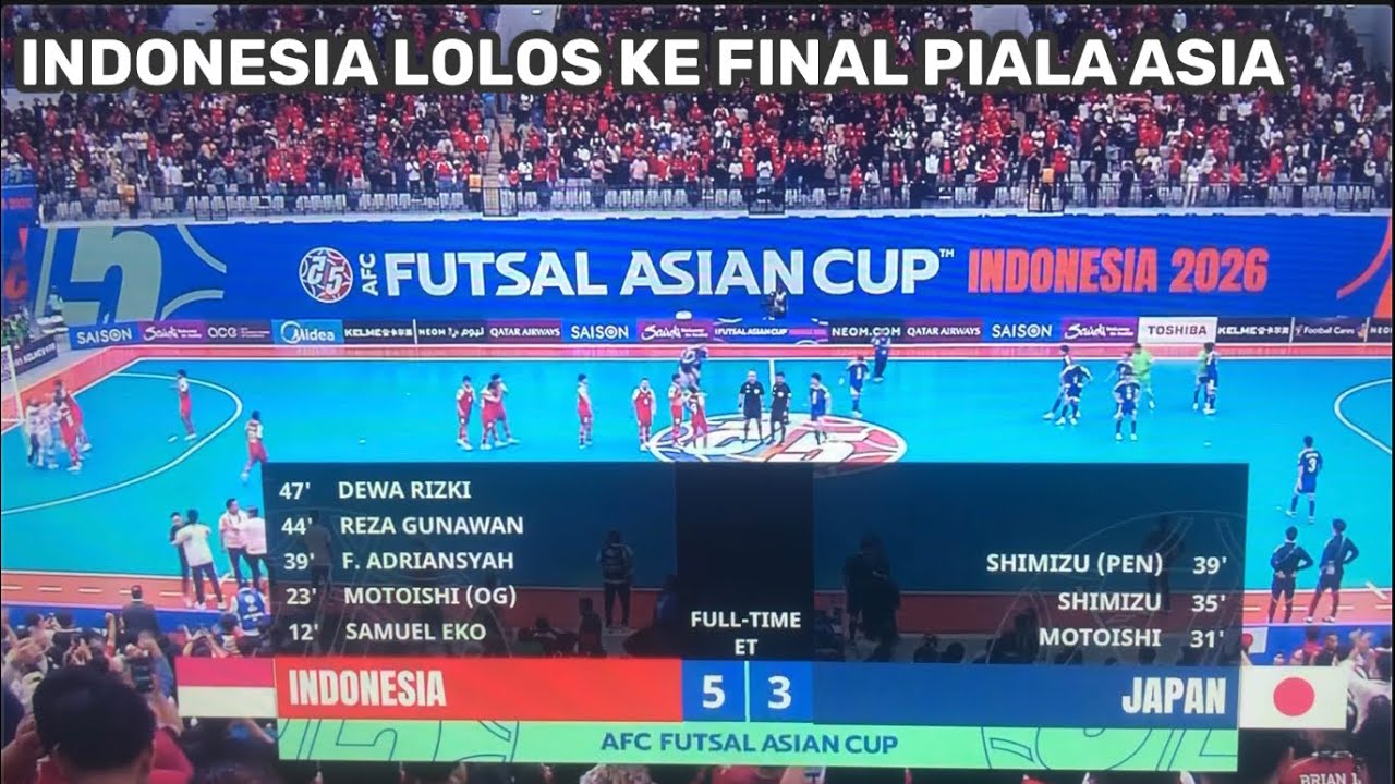 LIVE . INDONESIA VS JEPANG . SEMIFINAL ASIAN FUTSAL 2026