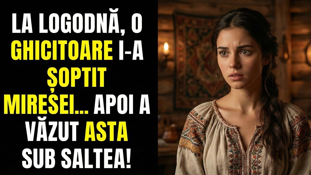 ÎNAINTE DE NUNTĂ, UITĂ-TE SUB SALTEAUA MIRELUI A ȘOPTIT GHICITOAREA. M-AM UITAT ȘI AM ÎMPIETRIT...