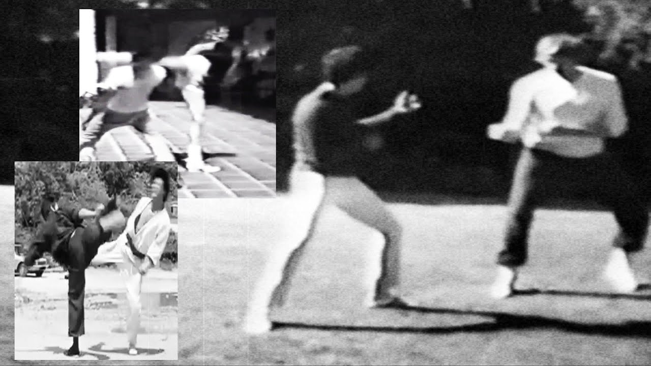 RARE FOOTAGE of Bruce Lee reacting to training with James Coburn!