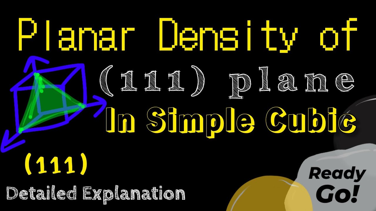 Planar density of simple cube plane (111) - Planar Atomic density