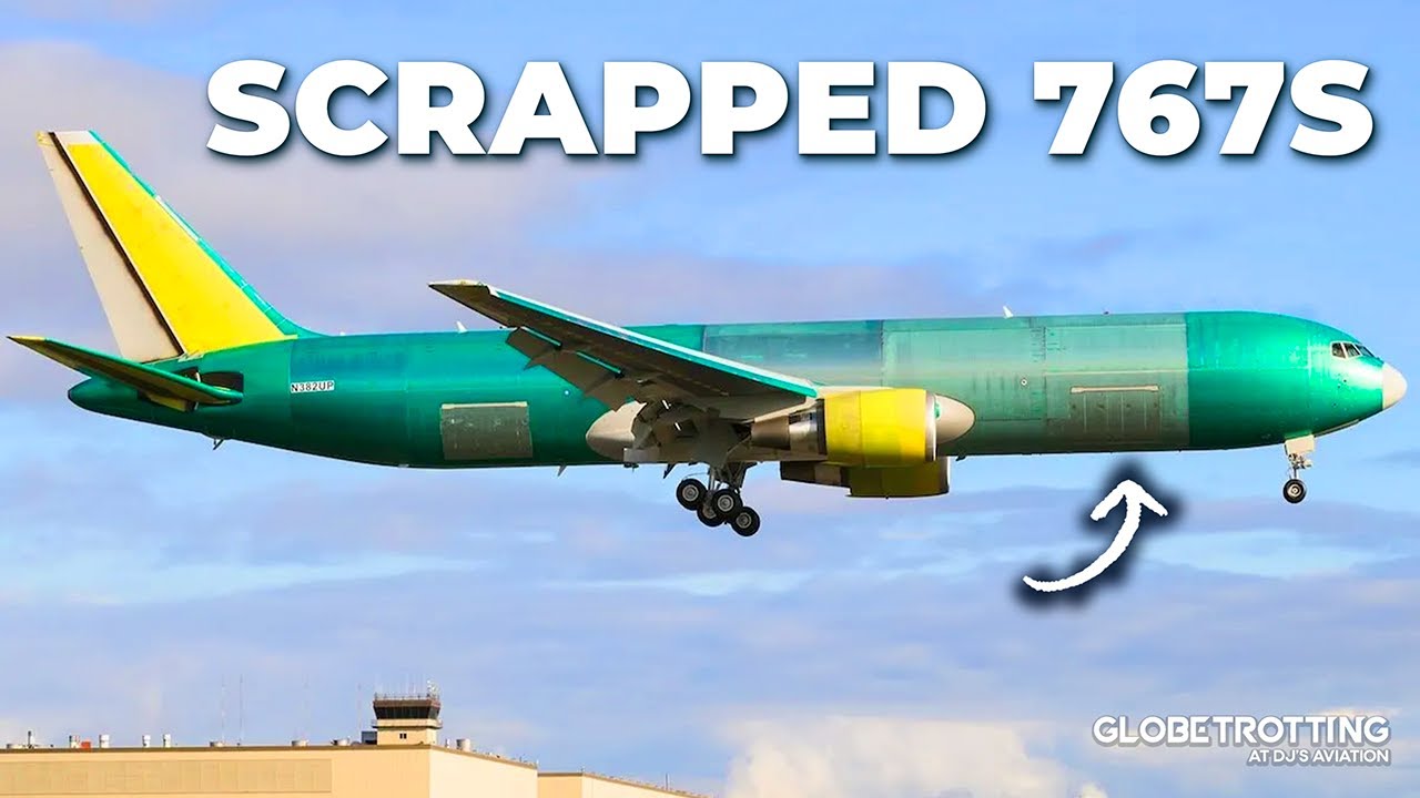 Многочисленные списанные самолеты Boeing 767