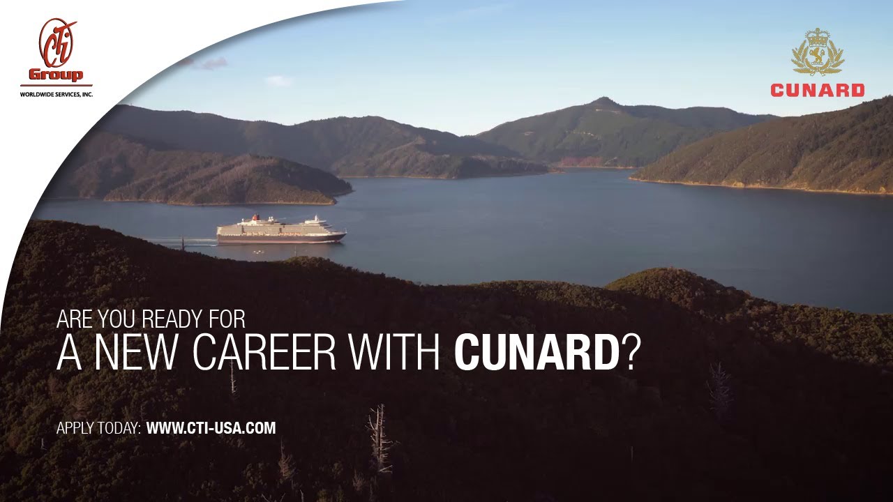 Are you ready for a new career with Cunard?