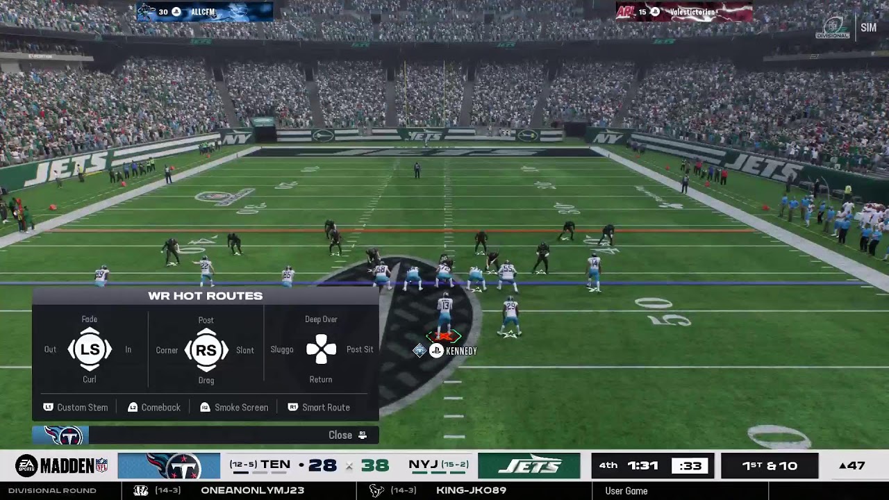 Titans vs Jets