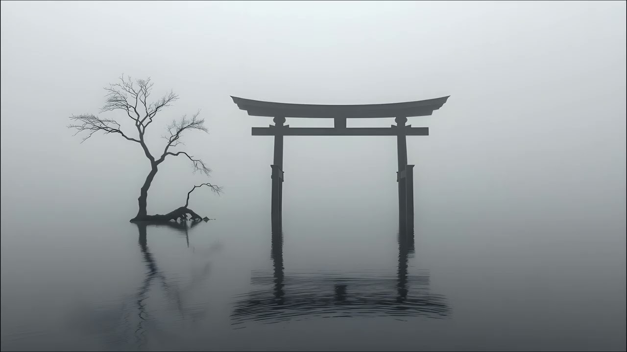 Torii Gate in Black and White | 4K Ultra HD Wallpaper & Screensaver – No Audio