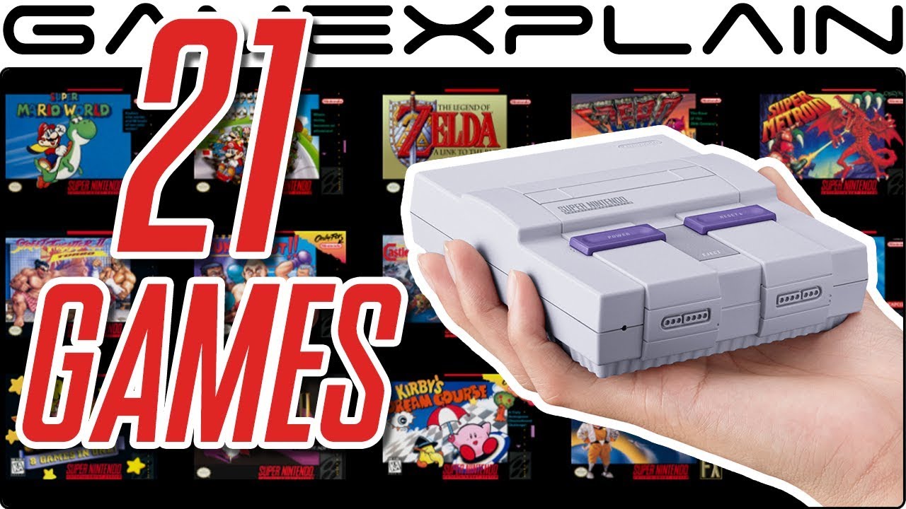 Super NES Classic: 1 Minute of All 21 Games (Gameplay)
