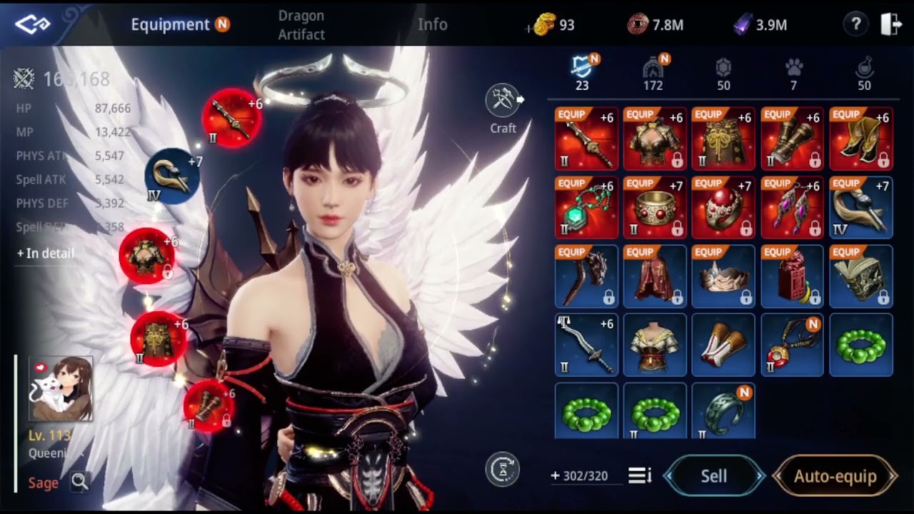 MIR4 Asia 3-124 | How I work on my physical attack | codex
